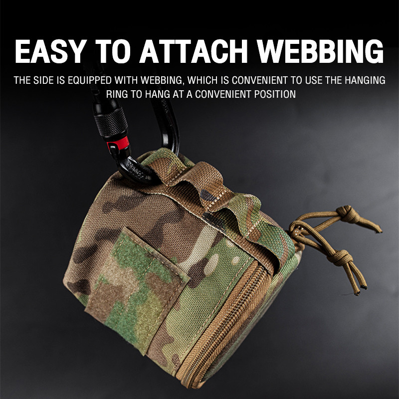 Taktinio audinio tualetinio ritinėlio laikiklio maišelio apvalus dėklas su YKK užtrauktuku apačioje, servetėlių laikymo talpyklos popieriumi