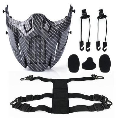 Taktička Airsoft Paintball maska Lov na otvorenom Pola lica Željezni ratnik Zaštitna maska Vojne igre CS Pucanje Maska za kacigu