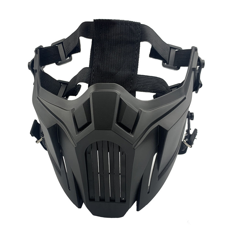 Taktička Airsoft Paintball maska Lov na otvorenom Pola lica Željezni ratnik Zaštitna maska Vojne igre CS Pucanje Maska za kacigu
