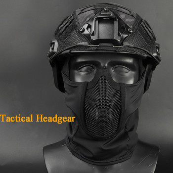 Тактическа маска за страйкбол Цяло лице Шапки Лов Стрелба Защитни CS Wargame Военни пейнтболни мотоциклетни маски