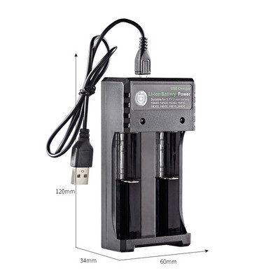 Kaasaskantav 5 V 18650 taaslaetav liitiumaku laadija USB 2 4 pesaga sõltumatu laadimine elektroonika jaoks 18500 16340 14500 26650