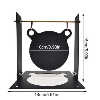 Target Trainer 10cm Steel Bear Shape Creative Parts Portable ανθεκτικά υπαίθρια αρκούδα κρεμασμένοι στόχοι σκοποβολής