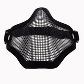 AIRSOFTA taktinė Airsoft kaukė lauko medžioklei metalo tinklelio apsauginė kaukė karinė BB ginklo šaudymo dažasvydžio priedai