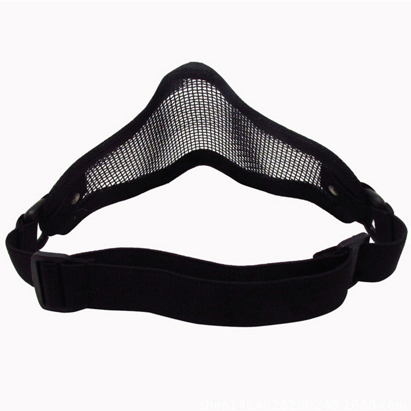 AIRSOFTA taktinė Airsoft kaukė lauko medžioklei metalo tinklelio apsauginė kaukė karinė BB ginklo šaudymo dažasvydžio priedai