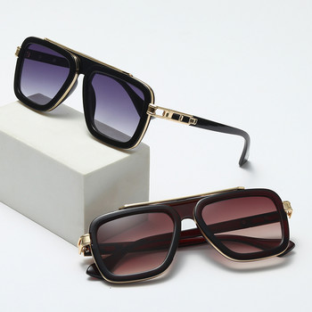 Модни квадратни слънчеви очила Cool Men Vintage Luxury Brand Design Sunglasses Women UV400 Shades Oculos De Sol
