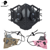 Tactical Cyberpunk näomask Vahetatav poolmaski filter, reguleeritav rihm Halloween Cosplay liblikas mask Airsoft paintball