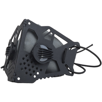 Tactical Cyberpunk näomask Vahetatav poolmaski filter, reguleeritav rihm Halloween Cosplay liblikas mask Airsoft paintball