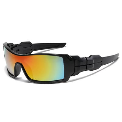 Quirke Fashion Päikeseprillid Meeste Vintage Square Ühes tükis objektiiviga päikeseprillid Sport Reisimiseks Sõitmine 36968 Prillid