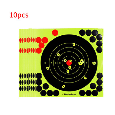 10 vnt. Lot Splash Flower Target 8 colių lipnūs reaktyvumo taikinio lipdukai Lengvi šaudyti taikinys Patvarus reaktyvumo tikslas