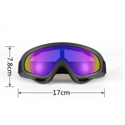 Motociklo akiniai, nuimama kaukė atviro veido šalmas, nuimamas nuo vėjo atsparus motokroso akiniams