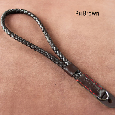 SLR riešo dirželis, rankinis drobinis PU fotoaparato riešo dirželis, skirtas SONY Fuji Leica Nikon Canon DSLR fotoaparatams