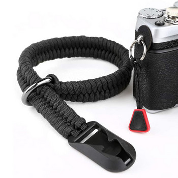 Σύνδεσμος γρήγορης απελευθέρωσης με βάση για Sony Canon Nikon Fujifilm Olympus Leica SLR κάμερας ώμου Χειροποίητο υφαντό βραχιολάκι
