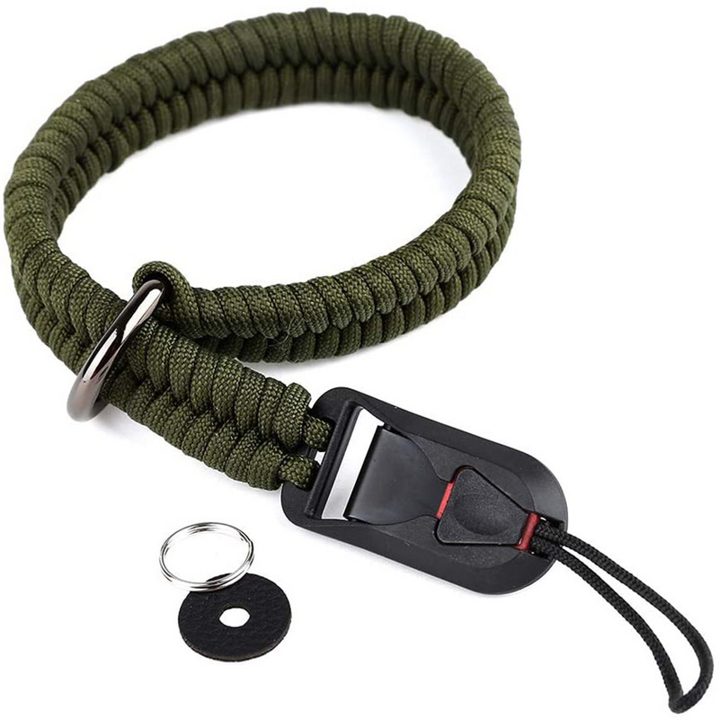 Greito atjungimo jungtis su pagrindu, skirta Sony Canon Nikon Fujifilm Olympus Leica SLR fotoaparato peties dirželiui, rankomis austi apyrankei