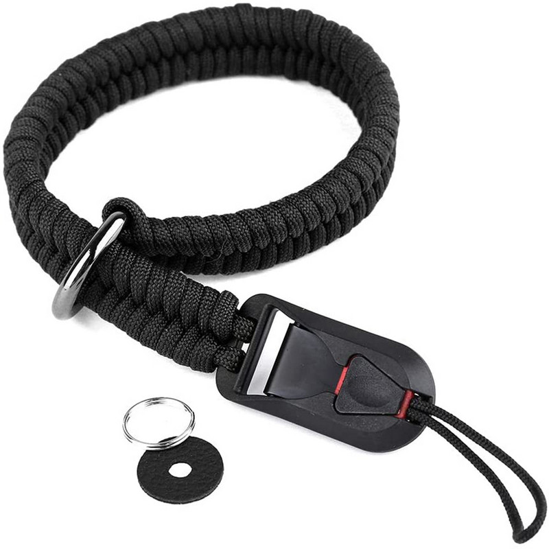 Greito atjungimo jungtis su pagrindu, skirta Sony Canon Nikon Fujifilm Olympus Leica SLR fotoaparato peties dirželiui, rankomis austi apyrankei