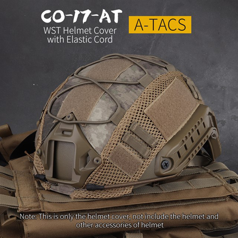 Taktikai terepszínű sisakhuzat rugalmas zsinórral vadászathoz Katonai FAST sisakok Airsoft kiegészítők 11 szín