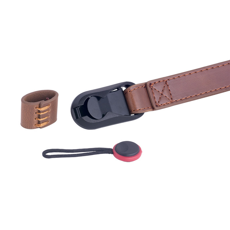 Camllite greitai atleidžiamas odinis fotoaparato riešo dirželis, skirtas Canon Nikon Sony Fujifilm Lumix Panasonic Olympus Leica SLR apyrankei