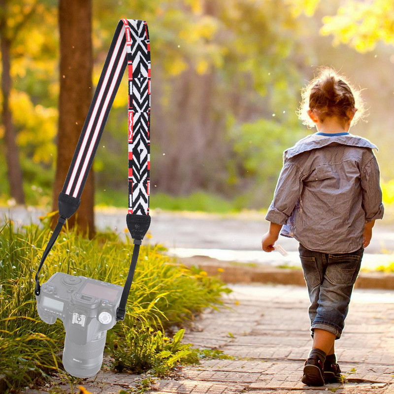 PULUZ Retro etnilise stiili mitmevärviline seeria õlarihma kaamerarihm Sony, Canoni, peegel- / DSLR-kaamerate universaalsete jaoks