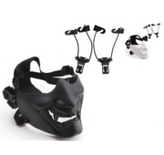 Posebna ponuda zlangsports Tactical Airsoft Half Face Demon Samurai Mask BB Gun Military CS Party Cosplay Halloween