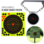 8 hüvelykes, kerek célmatrica matricák lövöldözéshez Öntapadó vadászati célpontok matrica fegyver puskák oktatópapír kültéri használatra