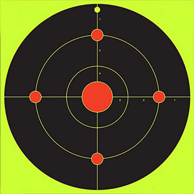 8 hüvelykes, kerek célmatrica matricák lövöldözéshez Öntapadó vadászati célpontok matrica fegyver puskák oktatópapír kültéri használatra