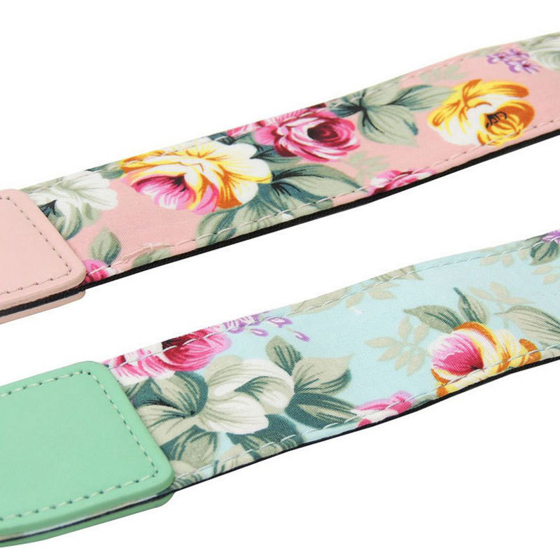 2022 m. karštas išpardavimas, mados lengvas, reguliuojamas gėlėmis odinis galas, kaklas, pečių, riešo fotoaparato dirželis, skirtas moteriai, aukštos kokybės