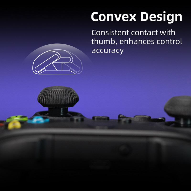 Skull & Co. konvex hüvelykujj markolat készlet joystick sapka hüvelykujj fedél Xbox One Xbox Series X/S kontrollerhez