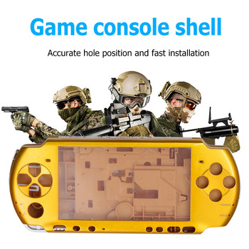Αντικατάσταση θήκης κέλυφος κονσόλας παιχνιδιών για Sony PSP 3000 με σετ κουμπιού + βιδών Full Housing Shell για PSP 3000