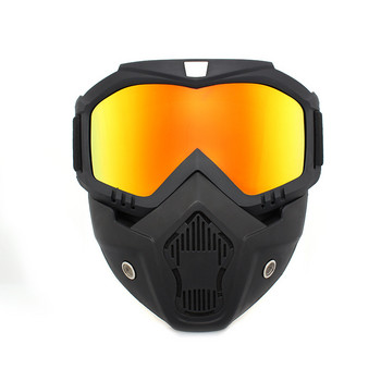 Тактическа маска за цялото лице Очила, устойчиви на UV лъчи, ветроустойчива, против замъгляване, маска за пейнтбол, страйкбол, стрелба, безопасност, защитна мак
