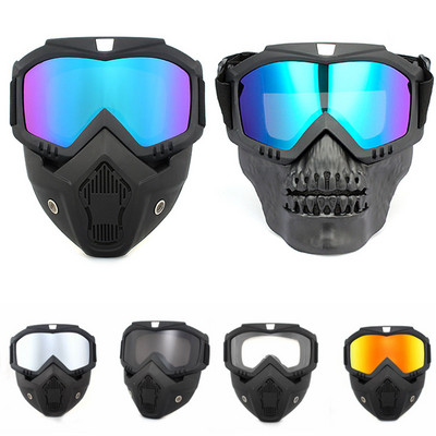 Taktikai teljes arcmaszk védőszemüveg UV-álló szélálló páramentes paintball maszk Airsoft lövöldözés biztonsági védőmak