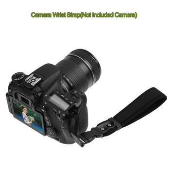 Каишка за китка на фотоапарат Мека, бързо сваляща се китка на ръката Удобна и сигурна каишка за ремък за камера за Canon/Nikon/Sony Fujifilm DSLR