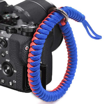 Λουράκι κάμερας Κάμερα Λουράκι καρπού Χειρολαβή Paracord Πλεκτό βραχιολάκι για Sony Pentax Panasonic DSLR Κάμερα Σχοινί H3CA