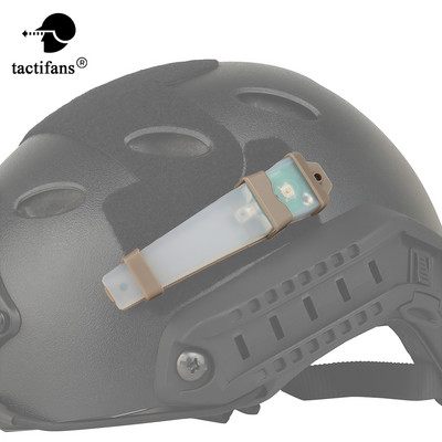 Сигнална лампа за тактически шлем LED лампа Molle Safety Emergency Strobe IPX-8 Водоустойчив Туризъм Survival Airsoft Пейнтбол аксесоар