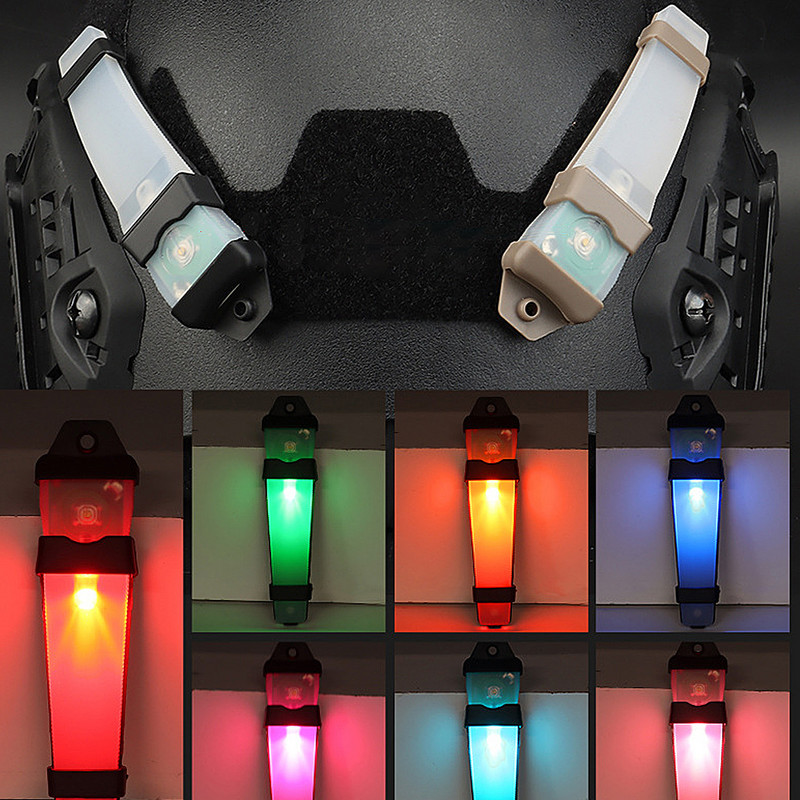 Cască tactică Lumină de semnalizare Lampă cu LED Molle Safety Emergency Strobe IPX-8 Impermeabil Drumeții Supraviețuire Airsoft Paintball Accesoriu