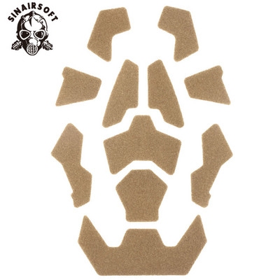 Nagy vágású, gyors sisak, szőrös ragasztó varázsmatricák tapaszok horog-hurok készlet sisakhoz módosított rögzítővel ragadós kiegészítők