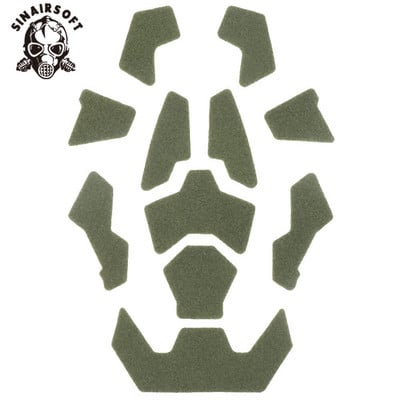 Nagy vágású, gyors sisak, szőrös ragasztó varázsmatricák tapaszok horog-hurok készlet sisakhoz módosított rögzítővel ragadós kiegészítők