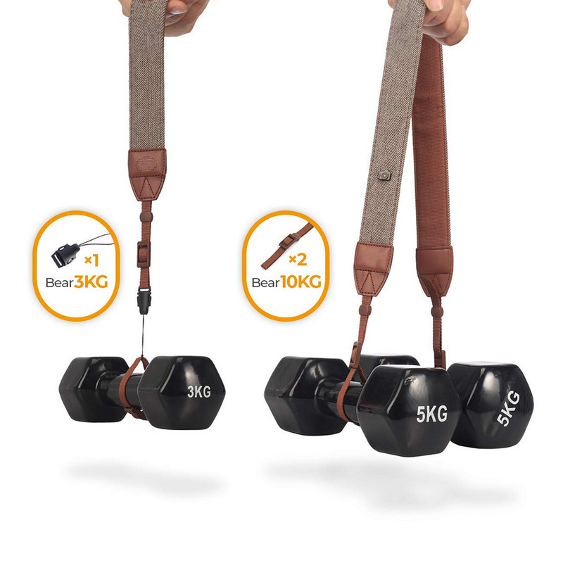 Uus reguleeritav puuvillasest nahast kaamera õlarihm Sony jaoks / Nikoni kaasaskantav kaamerarihm DSLR digitaalse peegelkaamera jaoks