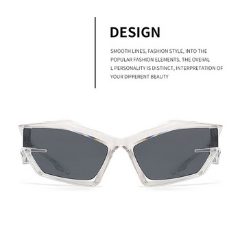Маркови дизайнерски слънчеви очила Мъжки неправилни квадратни слънчеви очила Мъжка модна личност Сенници на открито Слънчеви очила в стил пънк
