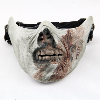 CS Cosplay Horror Skull Zombie Airsoft Mask Plastic Half Face Paintball Hunting Mask Hallowmas Horrible Masks