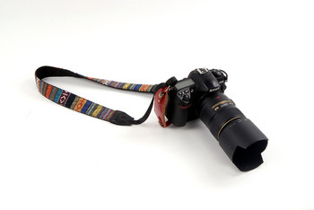 Каишка за рамо на фотоапарата Универсален регулируем памучен кожен колан за врата Weave Държач за Canon Sony Nikon DSLR аксесоари Част