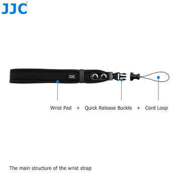 JJC Universal Camera Strap Μαλακό νεοπρένιο λουράκι καρπού για Nikon Z30 Z9 Zfc Z6II Z6 Z7II Z7 Z5 Z50 Canon G5X G7X G9X