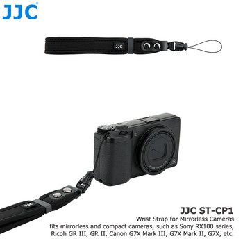 JJC Универсална каишка за фотоапарат Мека неопренова каишка за ръка Каишка за китка за Nikon Z30 Z9 Zfc Z6II Z6 Z7II Z7 Z5 Z50 Canon G5X G7X G9X