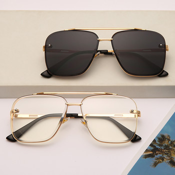 Нови модни класически квадратни слънчеви очила Cool Men Vintage Brand Design Metal Sunglasses Women Shades UV400 Oculos De Sol