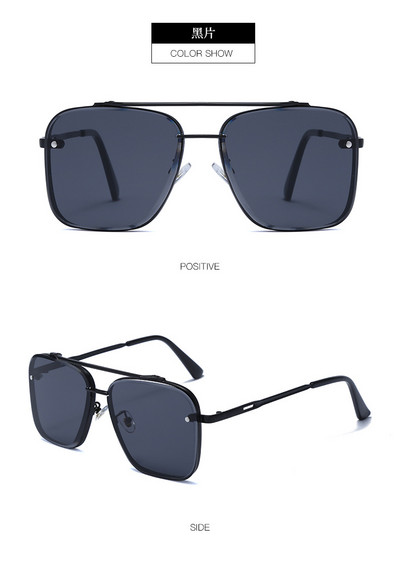 Nauji madingi klasikiniai kvadratiniai akiniai nuo saulės, šaunūs vyriški vintažinio prekės ženklo dizaino metaliniai akiniai nuo saulės moteriški šešėliai UV400 Oculos De Sol