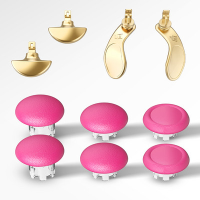 Gamepad Rocker Cap 3D Joystick Cap Poklopac gumba Metalna lopatica Back Button Kit Mushroom Head Thumb stick Kape za PS5 Edge Elite