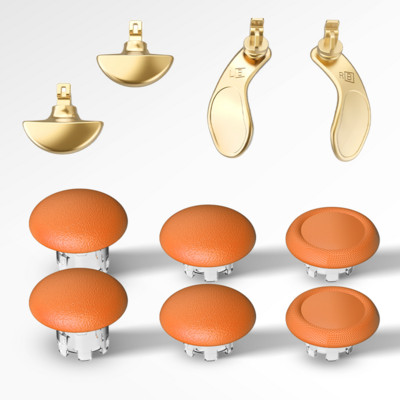 Gamepad Rocker Cap 3D Joystick Cap Poklopac gumba Metalna lopatica Back Button Kit Mushroom Head Thumb stick Kape za PS5 Edge Elite