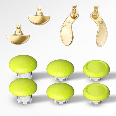 Gamepad Rocker Cap 3D Joystick Cap Poklopac gumba Metalna lopatica Back Button Kit Mushroom Head Thumb stick Kape za PS5 Edge Elite