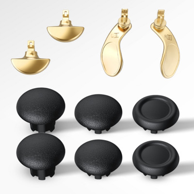 Gamepad Rocker Cap 3D Joystick Cap Poklopac gumba Metalna lopatica Back Button Kit Mushroom Head Thumb stick Kape za PS5 Edge Elite