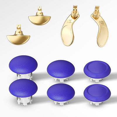 Gamepad Rocker Cap 3D Joystick Cap Poklopac gumba Metalna lopatica Back Button Kit Mushroom Head Thumb stick Kape za PS5 Edge Elite