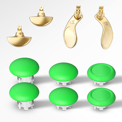 Gamepad Rocker Cap 3D Joystick Cap Poklopac gumba Metalna lopatica Back Button Kit Mushroom Head Thumb stick Kape za PS5 Edge Elite