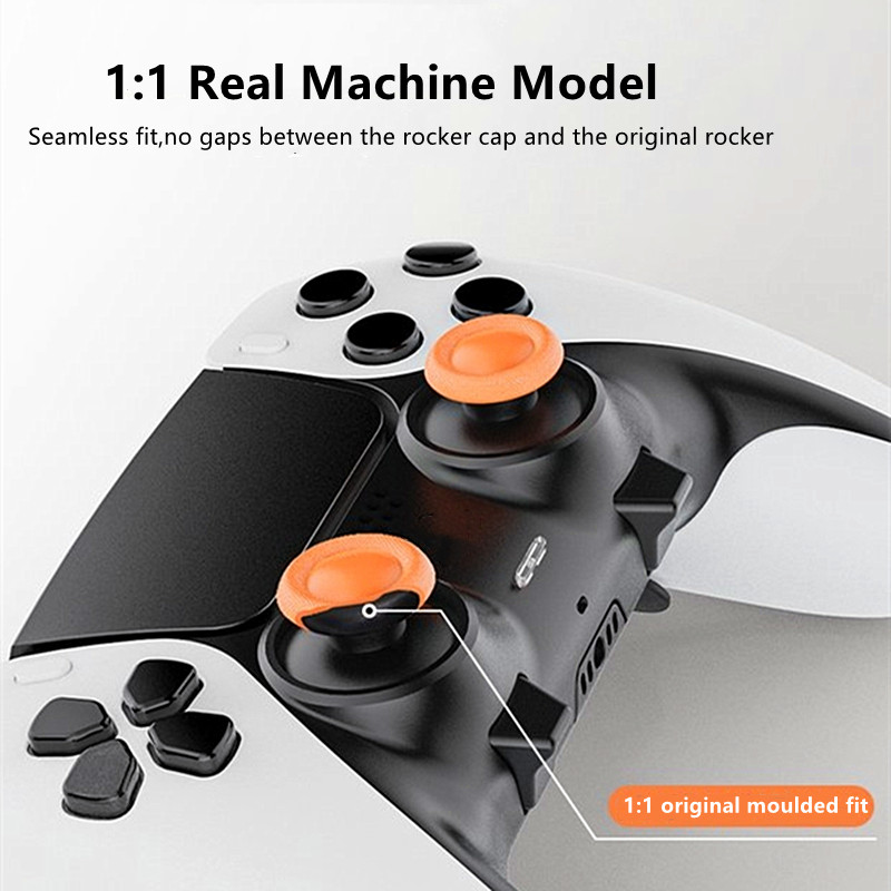 Gamepad Rocker Cap 3D Joystick Cap Poklopac gumba Metalna lopatica Back Button Kit Mushroom Head Thumb stick Kape za PS5 Edge Elite